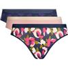 Dim Slip Donna con Tasche in Cotone x3 | Slip Multicolore | Comfort in Cotone ed Elastan | Cintura Morbida | Stile Quotidiano
