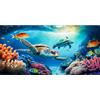 MIRRORANG 120x61cm Acquario Sottomarino Sfondo Tartaruga Marina Mondo Sottomarino Sfondo Acquario