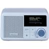 MEDION® MEDION S66822 Mini radio DAB+ portatile con Bluetooth (batteria ricaricabile fino a 6,5 ore, piccolo display a colori oscurabile, antenna telescopica, sleep timer, sveglia, snooze, AUX, USB-C) blu