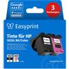 Easyprint NUOVO: Easyprint Cartucce d'inchiostro per HP 302XL, Multipack (BK/C/M/Y), 3 pezzi