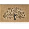 AOAOPQ Welcome Mats - Tappetini per porta d'ingresso, per interni ed esterni, con retro in gomma antiscivolo, per ingresso, corridoio, cucina, facile da pulire, 40 x 60 cm, colore: Marrone