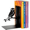 Balvi Fermalibri Book Guard Colore nero Supporto da scaffale per libri a forma di Gufo Divertente per