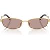 Prada Occhiali da Sole PRD51S 5AK20I Oro/Viola Chiaro Donna 55/18/140