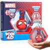 WOW! PODS - 4D Marvel Spider-man, unico collegabile figura Bobble-head da collezione che esplode dal loro mondo nel tuo, esposizione a parete o mensola, giocattoli e regali Marvel, serie 1 n. 411