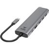 Itek Hub usb Itek multiporta 6 porte Grigio Argento [ITHUCRJHDPD3U3]