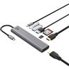 Itek Hub usb Itek multiporta 8 porte Grigio Argento [ITHUC2HD2U3UCPDCR]