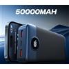Quanzou Power Bank ad Ampia Capacità 50000Mah, Ricarica Super Rapida 66W, Display LED