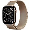 Apple Watch Series 11 GPS + Cellular 42mm Gold Titanium Case with Gold Milanese