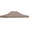 hliofuir Tetto di ricambio per gazebo 4 x 3 m, colore tortora, 600D