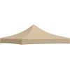 hliofuir Tetto di ricambio per gazebo, 3 x 3 m, beige, pieghevole, tetto | Robusto tetto di ricambio in tessuto Oxford 600D per gazebo pieghevole da giardino, offre protezione solare affidabile