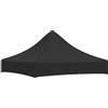 hliofuir Tetto di ricambio per gazebo, 2 x 2 m, nero, 270 g/m², tetto pieghevole