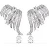 SWAROVSKI ORECCHINI A CLIP VIENNA, TAGLIO MISTO, BIANCO, PLACCATO RODIO, 5755961