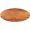 vidaXL Piano Tavolo 150x50x3,8 cm Ovale in Legno Massello di Acacia