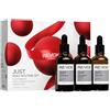 REVOX B77 - Set Just Daily Routine, 3 x 30 ml, Siero Contorno Occhi Caffeina 5% + Siero Acido Ialuronico + Siero Squalano, Routine Viso per Tutti Tipi Pelle, Idratazione, Luminosità e Nutrizione