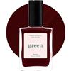 Manucurist Green Smalto Unghie Rosso Mogano Grenat | Smalto Unghie Classico 9-Free - Vegano, 80% Origine Biologica - Manicure Professionale - 15ml - Nail Polish