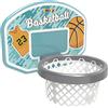 Smoby- Canestro da Basket per scivoli Smoby, 7600820700, Colore Blu, + 3 anni