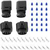 eMagTech Set di 2 connettori di riparazione automobilistici 1J0973733 1J0973833 compatibile con cablaggio del motore dell'unità di controllo del sensore VW
