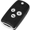 eMagTech Custodia di ricambio per chiave a 3 pulsanti, compatibile con telecomando Honda Civic Accord Jazz CR-V Acura