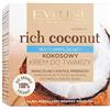EVELINE COSMETICS Rich Coconut Multi Hydrating Facial Cream Nutritioning Antioxidant Properties Reduces Wrinkles Organic Based Vegan Formula 97% Natural Day & Night 50ml