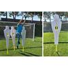 (07) CALCIO ALLENAMENTO PORTIERE SAGOMA GONFIABILE ALTEZZA CM 190 CON PALO
