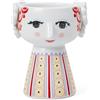Bjørn Wiinblad - Candelabro Eva in ceramica a forma di donna nei toni del rosso, ideale per lumini, altezza 9,5 cm, diametro 8 cm, rosso