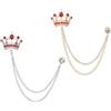 PATIKIL Spilla a catena da appendere a forma di | Spille da abito con strass Moda cristallo spille da bavero