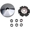 cyclingcolors variatore moto ciclomotore compatibile con peugeot kisbee kymco agility sym orbit baotian bt49qt gy6 139qmb sans joue fixe galet 16x13 9g