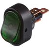 HELLA Interruttore/Comando/Innesto - Comando ribaltamento - N° raccordi: 3 | avvitato - Contatto di commutazione - Alesaggio-Ø: 12mm - Illuminazione interruttore: verde - 6EH 007 946-001