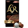 L OR L'Or Capsule Caffè Espresso Chocolat 100 Capsule Intensità 8 10 confezioni da 10