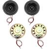 QUARKZMAN 4 Pc Altoparlanti Piccoli Da 8 Ohm 0.5W Rotondo Altoparlante