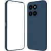 Generico Custodia Compatibile con Huawei Honor X8b LLY-LX1, LLY-LX2, LLY-LX3 schermo 6.7 Copertura Cover Protezione Gel Silicone TPU Morbida Matte Ultra Soft Slim Case (Blu)