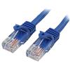 StarTech Cavo di Rete Cat5e Antigroviglio 50cm, Poe, Blu (45PAT50CMBL) | Connettori Maschio/Maschio, Cavo UTP, Conduttori in Rame