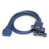 StarTech Cavo USB 5Gbps Montaggio a Pannello 2 Porte, F/F (USB3SPNLAFHD) | Da USB-A al Connettore della Scheda Madre, Installazione Semplice