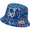 Sonic The Hedgehog Cappello Bambino da Pescatore, Bucket Hat con Stampa all Over, Cappellino Bambino Estivo, One Size