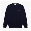 Lacoste Pullover da Uomo con Collo Rotondo Organico Blu Navy-166 da Uomo