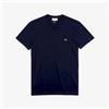 Lacoste T-Shirt in Cotone Pima Blu Navy-166 da Uomo