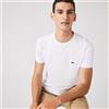 Lacoste T-Shirt in Cotone Pima Bianca-001 da Uomo