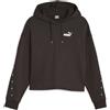 Puma Felpa Essentials Tape Nera da Donna