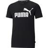 Puma T-shirts Essentials Logo Black da Bambino