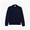 Lacoste Polo Manica Lunga 1312 Blu Navy-166 da Uomo
