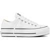 Converse Chuck Taylor All Star Platform Canvas Low Top Bianche