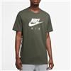 Nike T-shirt Man Tee Air Green da Uomo