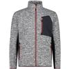 CMP Maglia in Knit Tech jacquard Gesso/Nero da Uomo