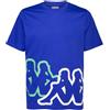 Kappa T-shirt Logo Caffy Blue Green White