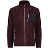 CMP Maglia in pile HighLoft Burgundy/Antracite da Uomo