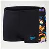 Speedo Pantaloncini aderenti Panel Digital Nero/Blu da Bambino