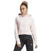 Adidas Felpa Aeroredy Game and Go Full Zip con Cappuccio Rosa da Donna