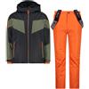 CMP Completo da Sci in Twill Antracite da Bambino