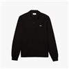 Lacoste Polo Manica Lunga 1312 Nero-031 da Uomo