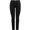 Only Jeans Onlsui Mid Slim Black da Donna